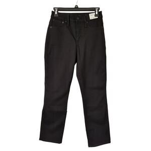 J. Crew Curvy Vintage Slim Straight Jeans Size P26 Black NWT $128‎ BT495